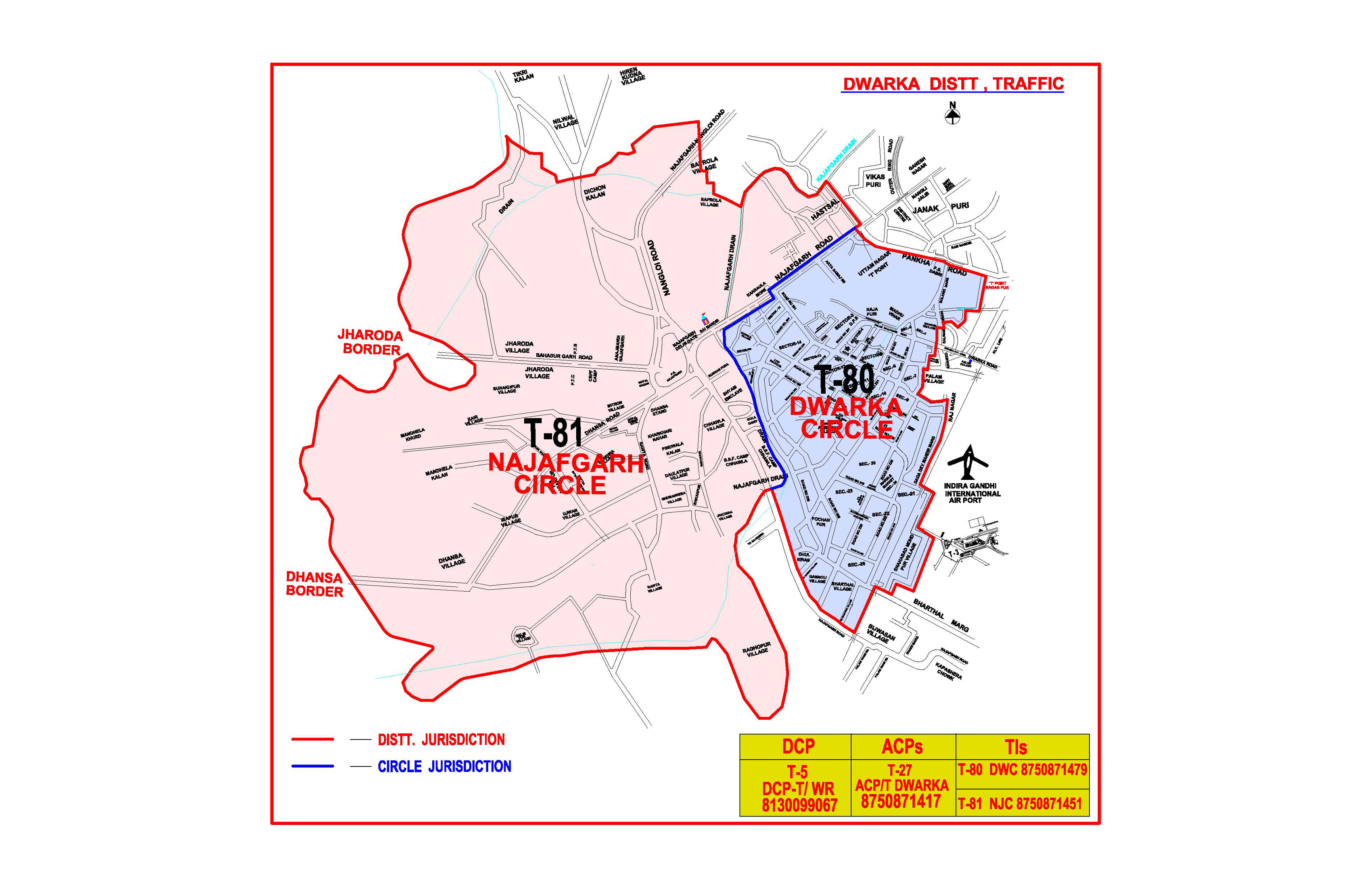 Dwarka District Map